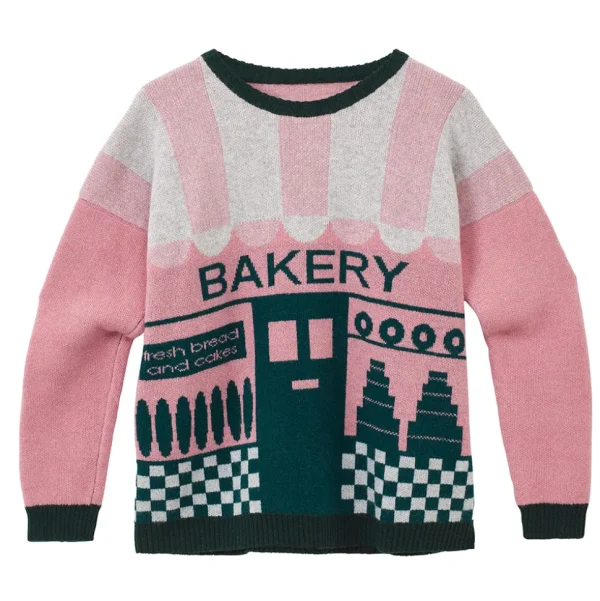 Lambswool Jumpers>Donna Wilson Bakery Jumper - Teal