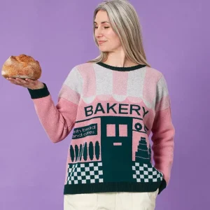 Lambswool Jumpers>Donna Wilson Bakery Jumper - Teal
