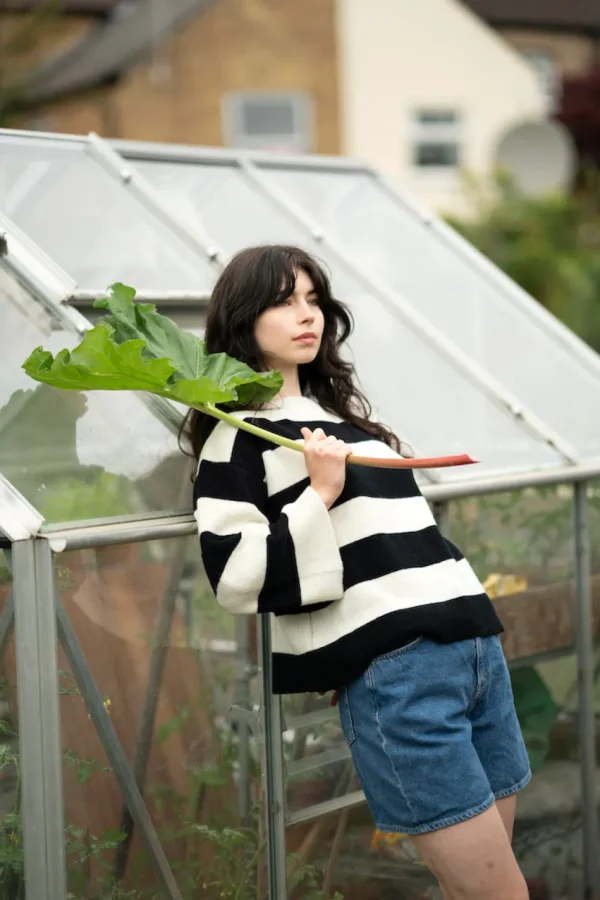 Lambswool Jumpers>Donna Wilson Bella Jumper - Black & White