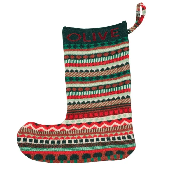 Bespoke>Donna Wilson Bespoke Knitted Christmas Stocking - Green