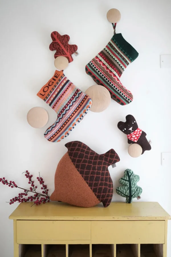 Bespoke>Donna Wilson Bespoke Knitted Christmas Stocking - Green