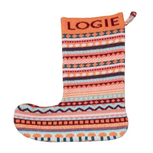 Bespoke>Donna Wilson Bespoke Knitted Christmas Stocking - Orange