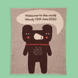 Bespoke Blankets | Baby Blankets>Donna Wilson Bespoke Welcome Baby Blanket
