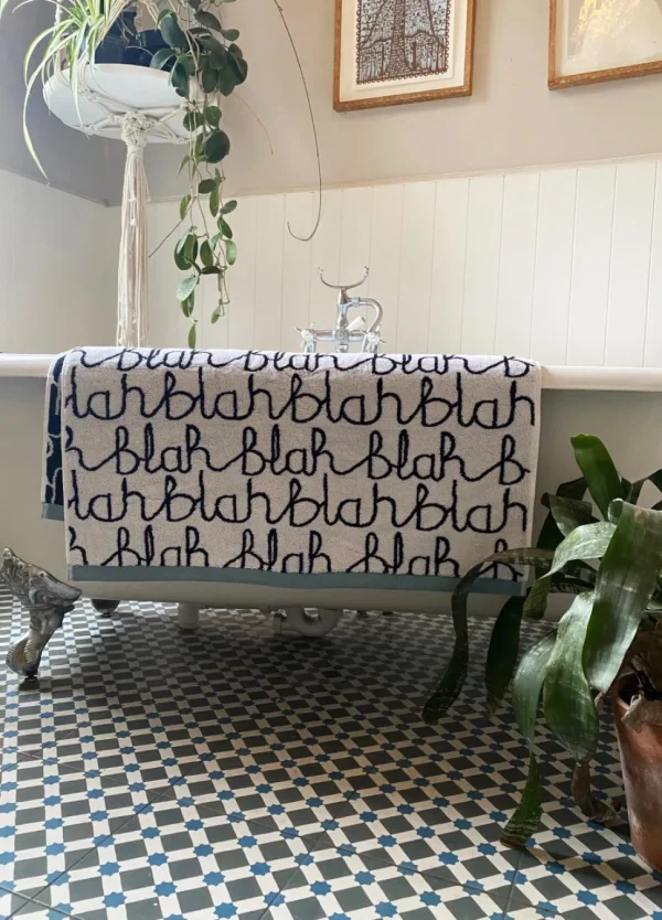 Hand Towels>Donna Wilson Blah Blah Hand Towel