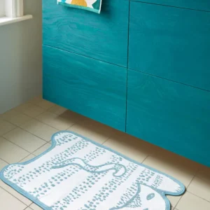 Bath Mats>Donna Wilson Blue Cat Bath Mat