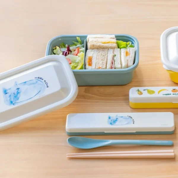 Lunch + Bento Boxes>Donna Wilson Blue Cat Lunch Box