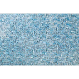 Rugs>Donna Wilson Blue Line Rug - 400 x 300 cm