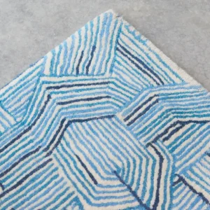 Rugs>Donna Wilson Blue Line Rug - 400 x 300 cm