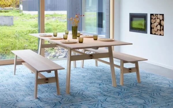 Rugs>Donna Wilson Blue Line Rug - 400 x 300 cm