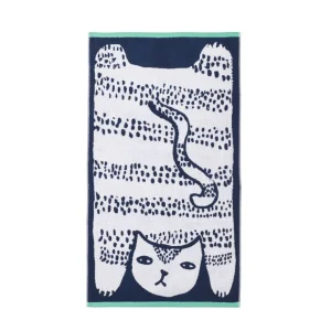 Bath Towels + Sheets | Towel Bundles>Donna Wilson Cat Hand & Sheet Towel Set