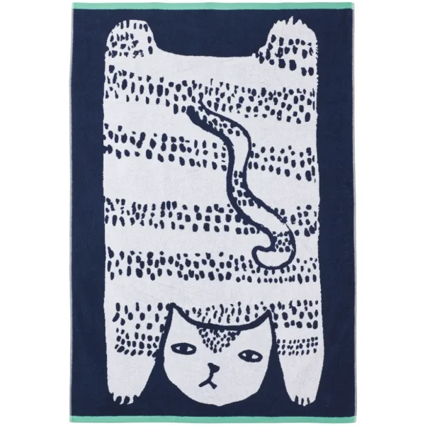 Bath Towels + Sheets>Donna Wilson Cat Sheet Towel