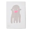 Screen Print Wall Art>Donna Wilson Charlie Monkey 20 Years Riso Print - Limited Edition