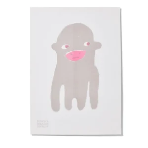 Screen Print Wall Art>Donna Wilson Charlie Monkey 20 Years Riso Print - Limited Edition