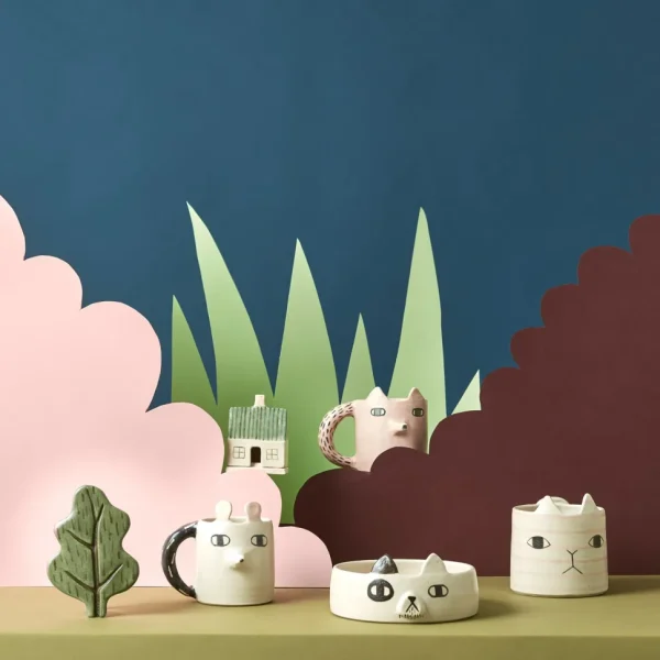 Mugs + Cups>Donna Wilson Cilla Chinchilla Shaped Mug - x Cécile Dumetier