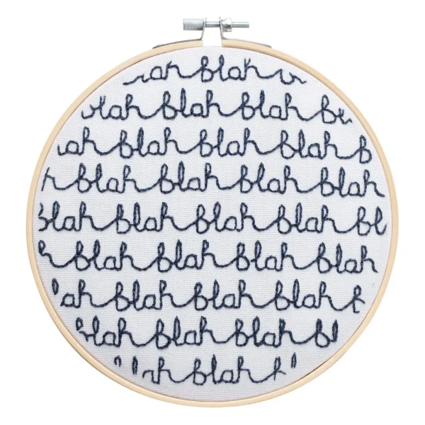 Make Your Own Kits>Donna Wilson Cotton Clara Blah Blah Embroidery Kit