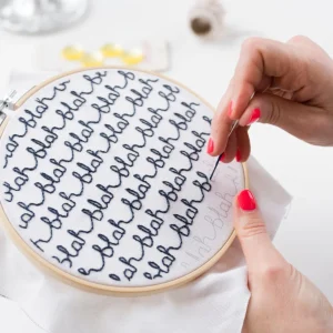 Make Your Own Kits>Donna Wilson Cotton Clara Blah Blah Embroidery Kit
