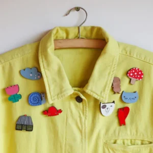 Pin Badges>Donna Wilson Crabby Pin Badge