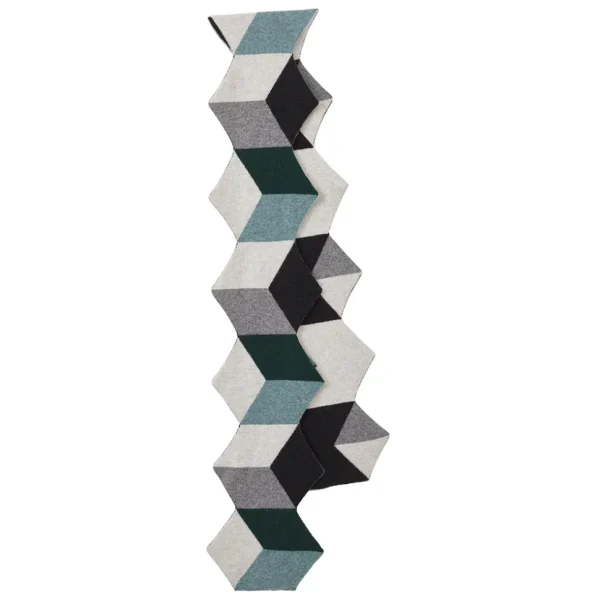 Scarves>Donna Wilson Cube Scarf - Black