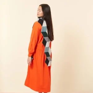 Scarves>Donna Wilson Cube Scarf - Black