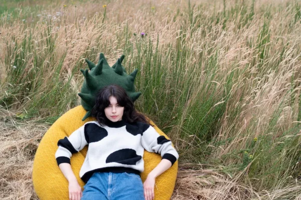 Lambswool Jumpers>Donna Wilson Dotty Jumper - Mono