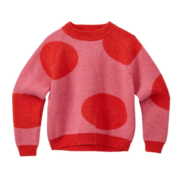 Lambswool Jumpers>Donna Wilson Dotty Jumper - Nougat