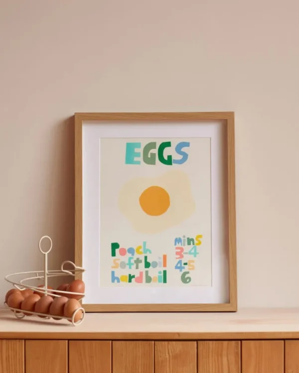 Screen Print Wall Art>Donna Wilson Eggs Riso Print