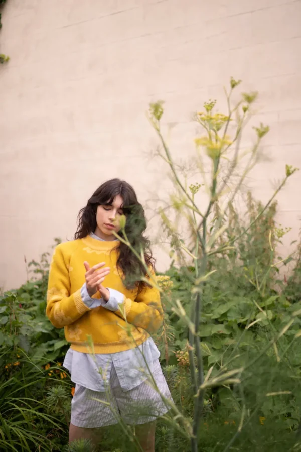 Lambswool Jumpers>Donna Wilson Fauna Jumper - Daffodil