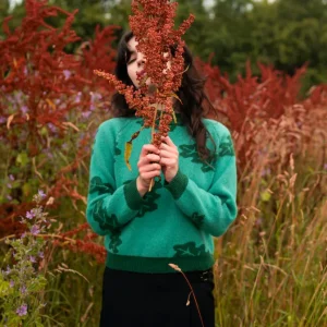 Lambswool Jumpers>Donna Wilson Fauna Jumper - Shamrock