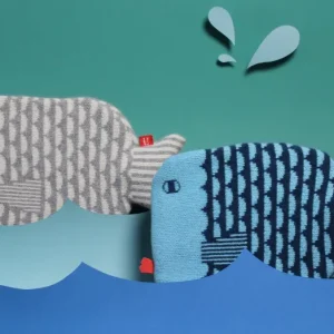 Hot Water Bottles | Hot Water Bottles>Donna Wilson Finn Hot Water Bottle - Blue