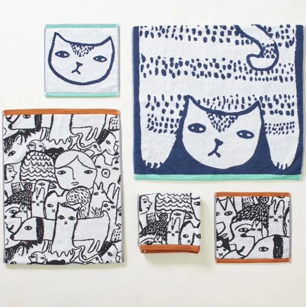 Face Cloths>Donna Wilson Folk Face Cloth