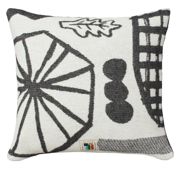 Square Cushions>Donna Wilson Forager Square Cushion - Black