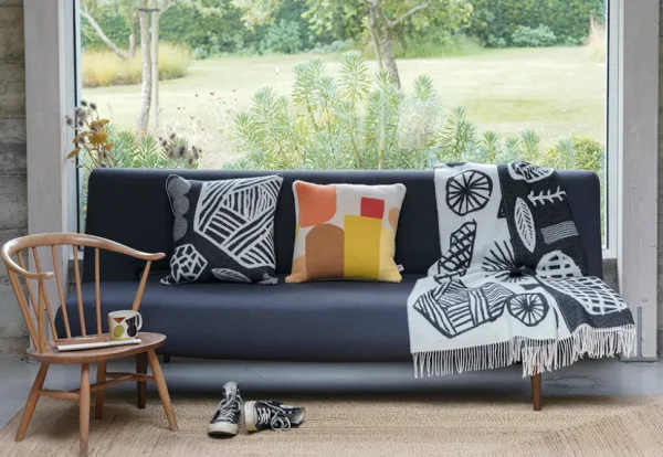 Square Cushions>Donna Wilson Forager Square Cushion - Black