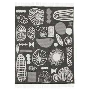 Blankets + Throws>Donna Wilson Forager Throw - Black & White