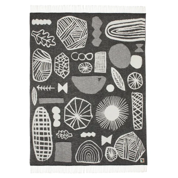 Blankets + Throws>Donna Wilson Forager Throw - Black & White