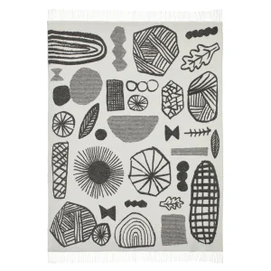Blankets + Throws>Donna Wilson Forager Throw - Black & White