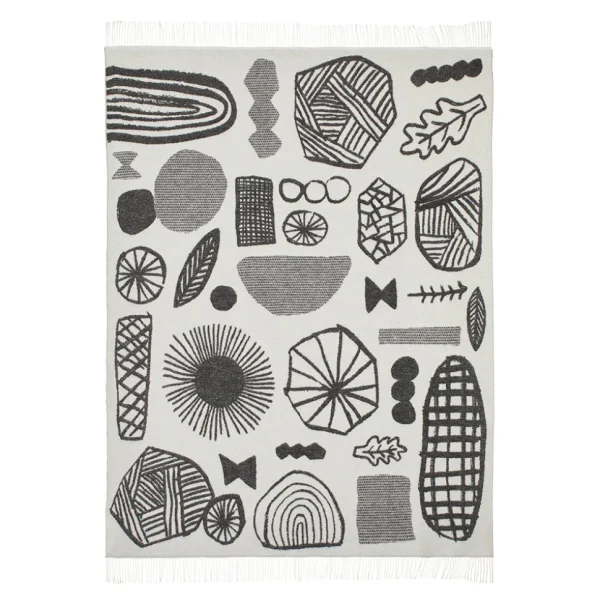 Blankets + Throws>Donna Wilson Forager Throw - Black & White