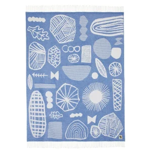 Blankets + Throws>Donna Wilson Forager Throw - Blue & White