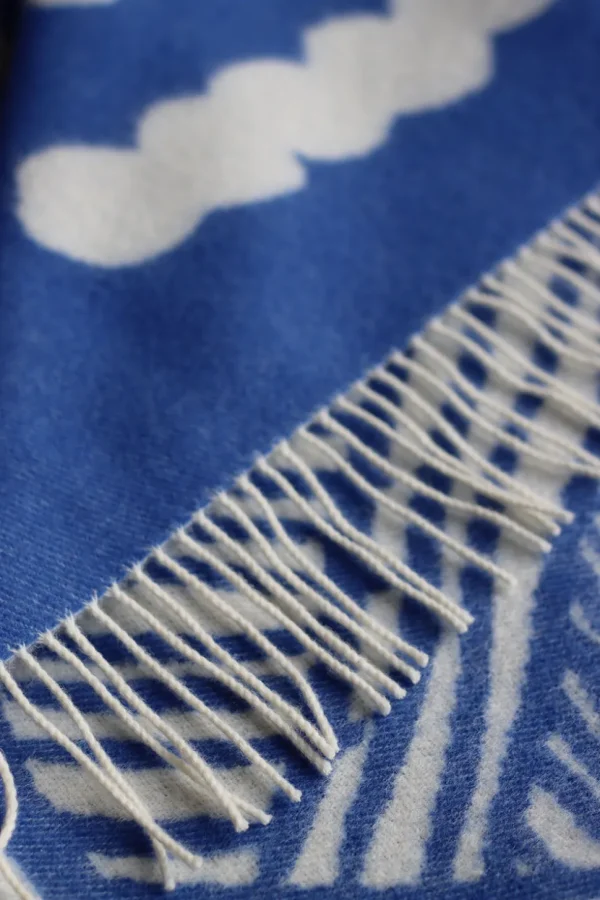 Blankets + Throws>Donna Wilson Forager Throw - Blue & White
