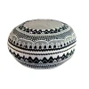 Floor Cushions>Donna Wilson Frank Pouffe in ZigZag - Black