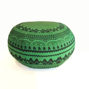 Floor Cushions>Donna Wilson Frank Pouffe in ZigZag - Green