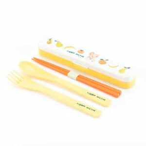 Lunch + Bento Boxes>Donna Wilson Fruit Bear Cutlery Set