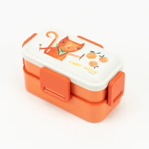 Lunch + Bento Boxes>Donna Wilson Fruit Cat Two-Tier Bento Box