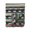 Blankets + Throws>Donna Wilson Glitch Woven Throw - Forest Green
