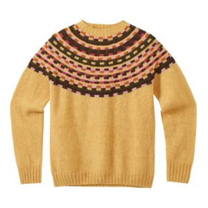 Lambswool Jumpers>Donna Wilson Glitch Yoke Jumper - Marzipan