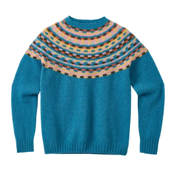 Lambswool Jumpers>Donna Wilson Glitch Yoke Jumper - Pennan Bay