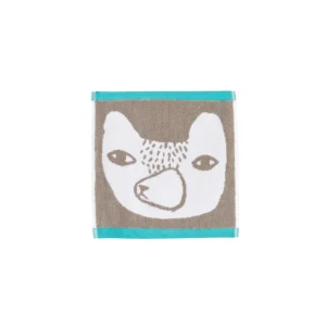 Face Cloths>Donna Wilson Grey Bear Face Cloth