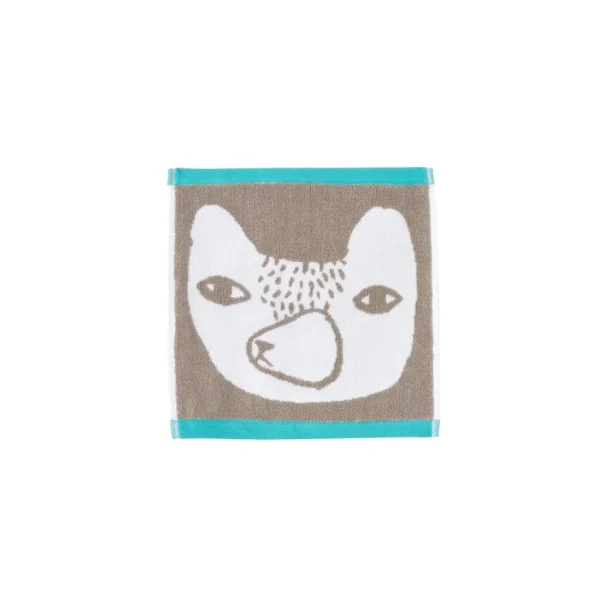Face Cloths>Donna Wilson Grey Bear Face Cloth