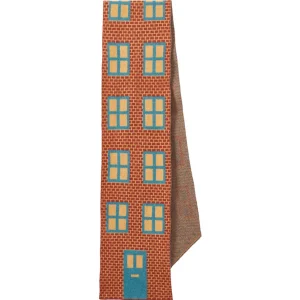 Scarves>Donna Wilson House Shaped Scarf - Ember