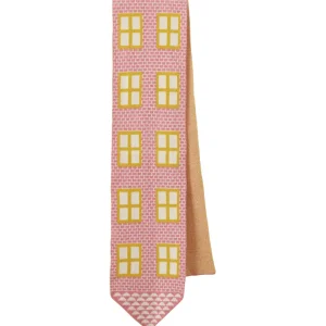 Scarves>Donna Wilson House Shaped Scarf - Nougat