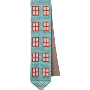 Scarves>Donna Wilson House Shaped Scarf - Shamrock